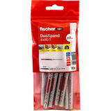 fischer Tassello a gambo lungo DuoXpand 8x80 T grigio chiaro/Rosso