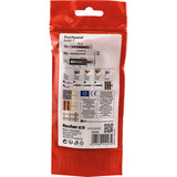 fischer Tassello a gambo lungo DuoXpand 8x80 T grigio chiaro/Rosso