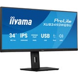 iiyama ProLite XUB3493WQSU-B6 Monitor PC 86,4 cm (34") 3440 x 1440 Pixel UltraWide Quad HD LED Nero, Monitor LED Nero (opaco), 86,4 cm (34"), 3440 x 1440 Pixel, UltraWide Quad HD, LED, 1 ms, Nero