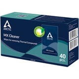 ARCTIC MX Cleaner, Panni per la pulizia Detergente per grasso termico, CPU, Dissipatore, 40 pz, 52 mm, 147 mm, 82 mm