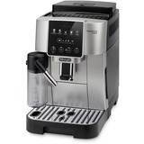 DeLonghi Magnifica Start Milk ECAM220.80.SB, Macchina automatica argento/Nero, Macchina da caffè con filtro, 1,8 L, Chicchi di caffè, Caffè macinato, Macinatore integrato, 1450 W, Nero, Argento