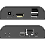 Digitus Ricevitore KVM HDMI IP, Switch KVM Nero