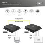 Digitus Set extender HDMI 4K, Estensione HDMI Nero