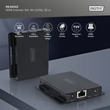 Digitus Set extender HDMI 4K, Estensione HDMI Nero