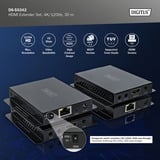 Digitus Set extender HDMI 4K, Estensione HDMI Nero
