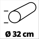EINHELL GC-GR 57 rullo per prato 57 cm, Rullo da prato rosso/Nero, Rullo per prato a spinta, 57 cm, 32 cm, 10,5 kg, Nero, Rosso