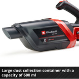 EINHELL TE-HV 18/06 Solo, Aspirapolvere portatile rosso/Nero