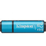 Kingston IronKey 64GB Vault Privacy 50 crittografia AES-256, FIPS 197, Chiavetta USB celeste/Nero, FIPS 197, 64 GB, USB tipo A, 3.2 Gen 1 (3.1 Gen 1), 250 MB/s, Cuffia, Nero, Blu