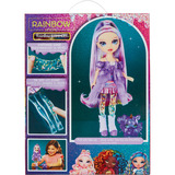 MGA Entertainment Rainbow High Rainbow Shimmers with Slime Fashion Doll - Violet (purple), Bambola Rainbow High Rainbow Shimmers with Slime Fashion Doll - Violet (purple), Bambola alla moda, Femmina, 4 anno/i, Bambino/Bambina, 280 mm, Multicolore