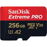 SanDisk Extreme PRO 256 GB MicroSDXC UHS-I Classe 10, Scheda di memoria 256 GB, MicroSDXC, Classe 10, UHS-I, 200 MB/s, 140 MB/s