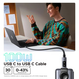 UGREEN Uno Cavo USB-C a USB-C (100W) Nero/grigio