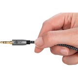 goobay Cavo adattatore audio Plus AUX 3,5mm jack > spina stereo Cinch Nero/Argento