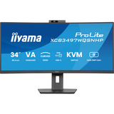 iiyama ProLite XCB3497WQSNPH-B1 Monitor PC 86,4 cm (34") 3440 x 1440 Pixel UltraWide Quad HD LED Nero, Monitor LED Nero (opaco), 86,4 cm (34"), 3440 x 1440 Pixel, UltraWide Quad HD, LED, 0,4 ms, Nero