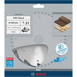 Bosch 2 608 837 680 lama circolare 16,5 cm 1 pz, Lama per sega Legno, 16,5 cm, 1,59 cm, 1 mm, 9500 Giri/min, 1,5 mm