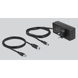 DeLOCK 63738 hub di interfaccia USB 3.2 Gen 1 (3.1 Gen 1) Type-B 5000 Mbit/s Grigio, Hub USB USB 3.2 Gen 1 (3.1 Gen 1) Type-B, USB 3.2 Gen 1 (3.1 Gen 1) Type-A, 5000 Mbit/s, Grigio, Alluminio, 1 m