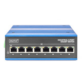 Digitus Ethernet Gigabit 8 porte, Interruttore blu