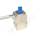 Digitus Modulo Keystone compatto CAT 6A schermato senza attrezzi, Modulo di Keystone 