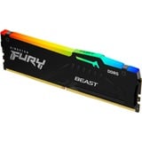 Kingston FURY FURY Beast 16GB 6000MT/s DDR5 CL36 DIMM RGB EXPO, Memoria Nero, 16 GB, 1 x 16 GB, DDR5, 288-pin DIMM
