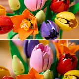 LEGO Bouquet di tulipani botanici, Giochi di costruzione 14 Fiori Finti da Costruire per Adulti in 5 Colori, Regalo Fai da Te per Donne, Set da costruzione, 18 anno/i, Plastica, 576 pz, 760 g