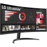LG 34WR50QK-B Monitor PC 86,4 cm (34") 3440 x 1440 Pixel Wide Quad HD Nero, Monitor LED Nero, 86,4 cm (34"), 3440 x 1440 Pixel, Wide Quad HD, 5 ms, Nero