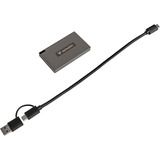 Verbatim 32030 unità esterna a stato solido 512 GB USB tipo-C USB 3.2 Gen 2x2 Grigio, Disco a stato solido 512 GB, USB tipo-C, USB 3.2 Gen 2x2, 2000 MB/s, 10 Gbit/s, Grigio