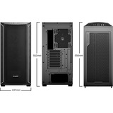 be quiet! Shadow Base 800 DX Black Midi Tower Nero, Chassis Tower Nero, Midi Tower, PC, Nero, ATX, EATX, micro ATX, Mini-ITX, Acrilonitrile butadiene stirene (ABS), Acciaio, Vetro temperato, Gaming