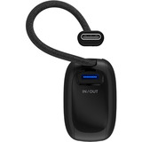 goobay Powerbank 5.000 mAh, cavo USB-C integrato 13 cm, 20 watt Nero