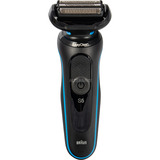 Braun Series 5 52-B1650S rasoio elettrico Trimmer Blu Nero/Blu, Rasoio, Blu, Pulsanti, Batteria, Batteria integrata, 50 min