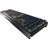 CHERRY MX 3.0S Wireless tastiera Gaming RF senza fili + Bluetooth QWERTZ Tedesco Nero, Tastiera da gioco Nero, Wireless, RF senza fili + Bluetooth, Interruttore a chiave meccanica, QWERTZ, LED RGB, Nero