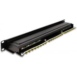 DeLOCK 66876 pezzo di pannello 1U, Patch Panel Nero, Cat6a, Nero, Metallo, 1U, 482,6 mm, 100 mm