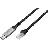 Digitus Cavo USB-A 3.2 Gen1 > Ethernet RJ-45, 1Gbit/s, Adattatore Nero