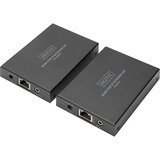 Digitus Set extender HDMI KVM IP, 150 metri, Estensione HDMI Nero