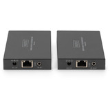 Digitus Set extender HDMI KVM IP, 150 metri, Estensione HDMI Nero