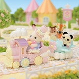EPOCH Sylvanian Families - Set gioco parco divertimenti Giro in treno, Giochi di costruzione 