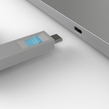Lindy 40465 clip sicura Bloccaporte + chiave USB tipo-C Blu Acrilonitrile butadiene stirene (ABS) 1 pz, Castello Bloccaporte + chiave, USB tipo-C, Blu, Acrilonitrile butadiene stirene (ABS), 1 pz, 10 g