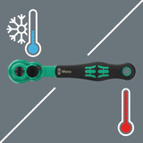 Wera 8100 SA 14 Set di cricchetti Zyklop Comfort, 1/4", Set di strumenti Nero/Verde