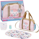ZAPF Creation BABY born Changing Bag Flower, Accessori della bambola BABY born Changing Bag Flower, Borsa per pannolini per bambola, 3 anno/i