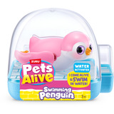 ZURU Pets Alive - Swimming Penguin, Gioco figura Pets Alive 9573, Animale per vasca, Bambino/Bambina, 3 anno/i, Colori assortiti