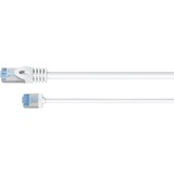goobay Cavo patch ultraflessibile Cat.6a slim, U/FTP bianco