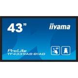 iiyama TF4339AS-B1AG Monitor PC 108 cm (42.5") 3840 x 2160 Pixel 4K Ultra HD LED Touch screen Nero, Public Display Nero (opaco), 108 cm (42.5"), 3840 x 2160 Pixel, 4K Ultra HD, LED, 8 ms, Nero