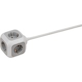 Brennenstuhl Cubo prese ALEA-Power 4 vie, Ciabatta grigio chiaro/Bianco