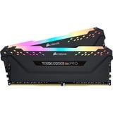 Corsair Vengeance RGB PRO memoria 32 GB 2 x 16 GB DDR4 3200 MHz Nero, 32 GB, 2 x 16 GB, DDR4, 3200 MHz, 288-pin DIMM