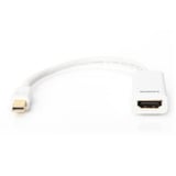 Digitus Adattatore / convertitore Mini DisplayPort a HDMI bianco