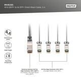 Digitus Cavo Direct Attach 40G QSFP+ a 4XSFP+ 1m 