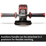 EINHELL Smerigliatrice angolare a batteria Power X-Change TE-AG 18/115 Q Li Solo, 18 Volt rosso/Nero