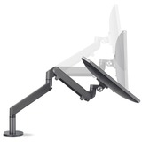 HAGOR 8715 supporto da tavolo per Tv a schermo piatto 81,3 cm (32") Nero Scrivania, Base per monitor grigio scuro, Morsa, 9 kg, 38,1 cm (15"), 81,3 cm (32"), 100 x 100 mm, Nero