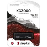 Kingston 1024G KC3000 M.2 2280 NVMe SSD, Disco a stato solido Nero, 1 TB, M.2, 7000 MB/s
