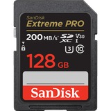 SanDisk Extreme PRO 128 GB SDXC UHS-I Classe 10, Scheda di memoria Nero, 128 GB, SDXC, Classe 10, UHS-I, 200 MB/s, 90 MB/s