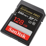 SanDisk Extreme PRO 128 GB SDXC UHS-I Classe 10, Scheda di memoria Nero, 128 GB, SDXC, Classe 10, UHS-I, 200 MB/s, 90 MB/s
