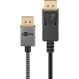 goobay Cavo DisplayPort 2.0/2.1 Slim argento/Nero